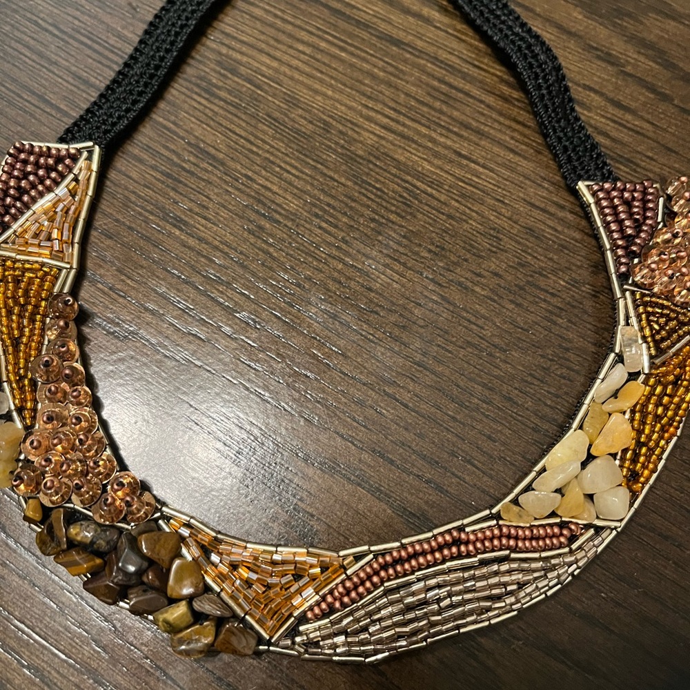 Custom beaded choker